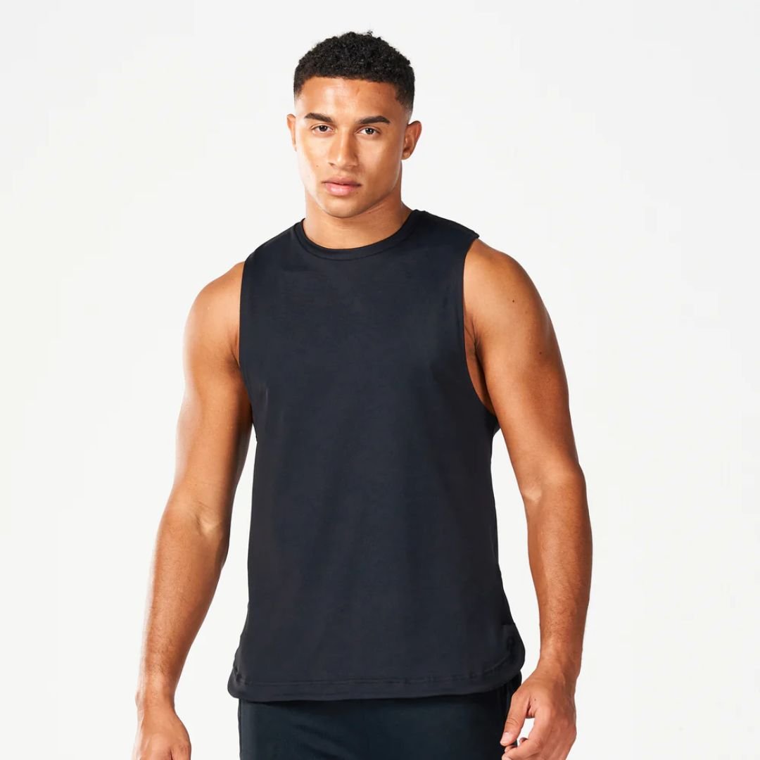 MaxMotion Warrior Tank – Black (Quick-Dry) – Wholesale & OEM