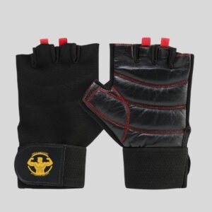 Workout Gym Gloves – Black/Red | Strength & Conditioning (Bulk & OEM Available) | MAX MOTION SPORTSWEAR
