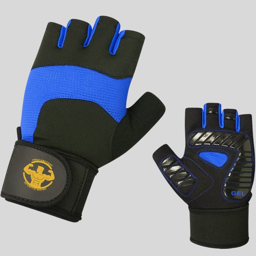 GEL Pro Gym Gloves – Half Finger Training Gloves | MAX MOTION SPORTSWEAR