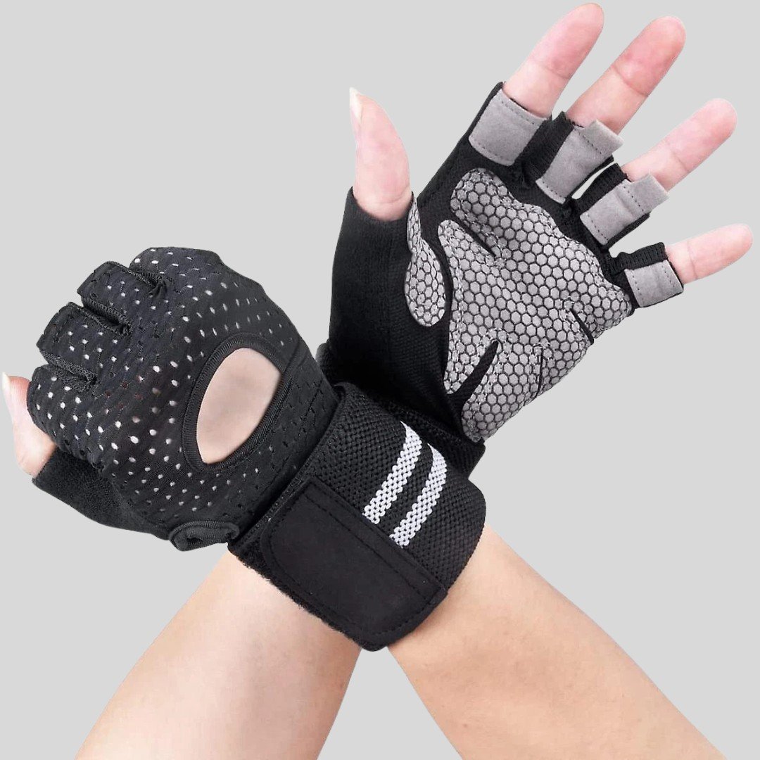 Custom Logo Max Motion Half Finger Weight Lifting Gloves For Men/Women - Image 2
